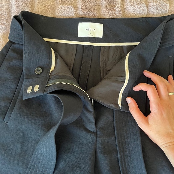 Wilfred Tie Front Pant Size 8 Black - Picture 5 of 5